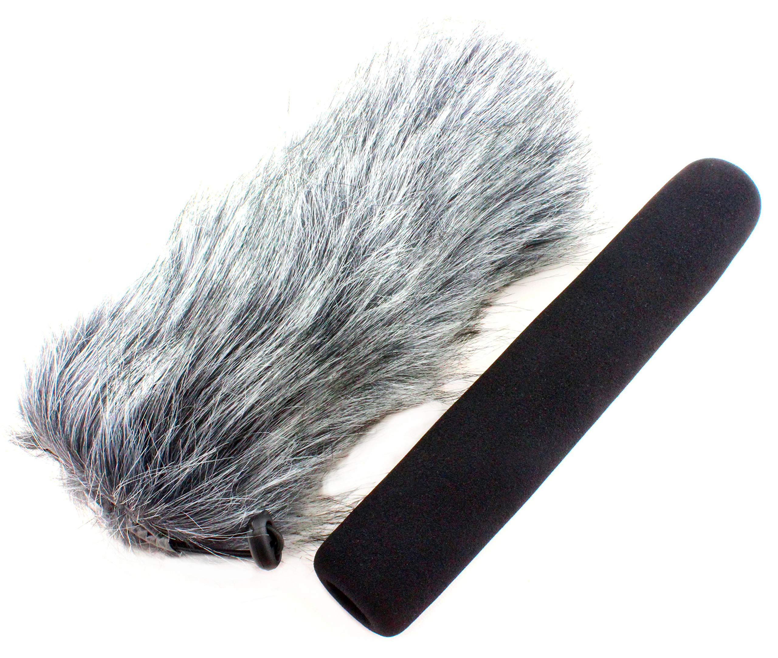 

Wind jammer & wind screen set for gun microphone (long 23cm)