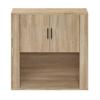 816587 vidaXL Wall Cabinet Sonoma Oak 80x33x80 Cm Engineered Wood
