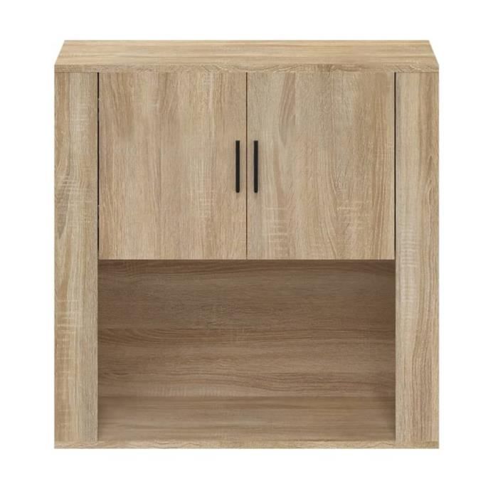 816587 vidaXL Armoire murale Chêne sonoma 80x33x80 cm Bois d'ingénierie