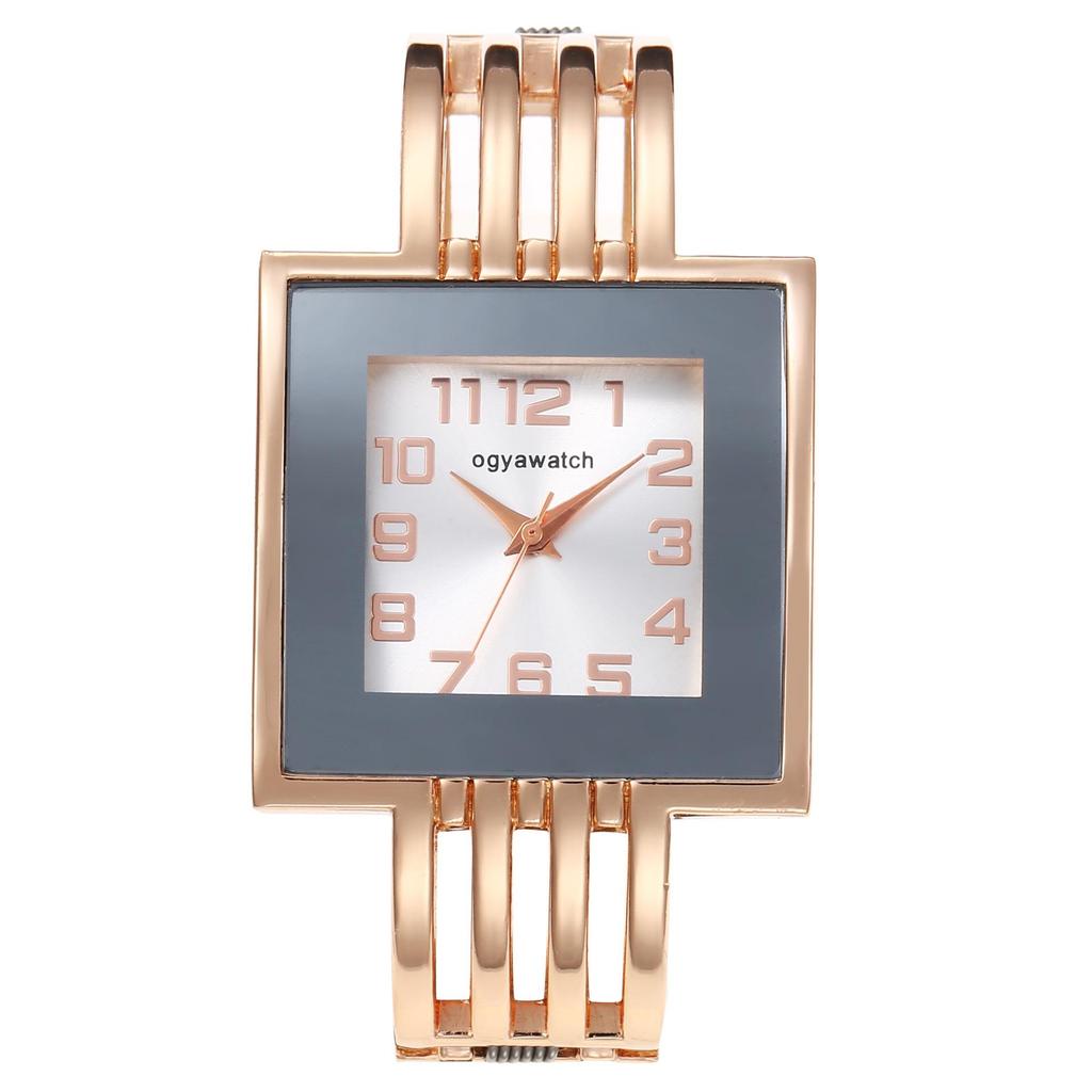 New Fashionable Women's Bangle Watch Ladies' Square Watch Stainless Steel Watch Women Quartz Watches