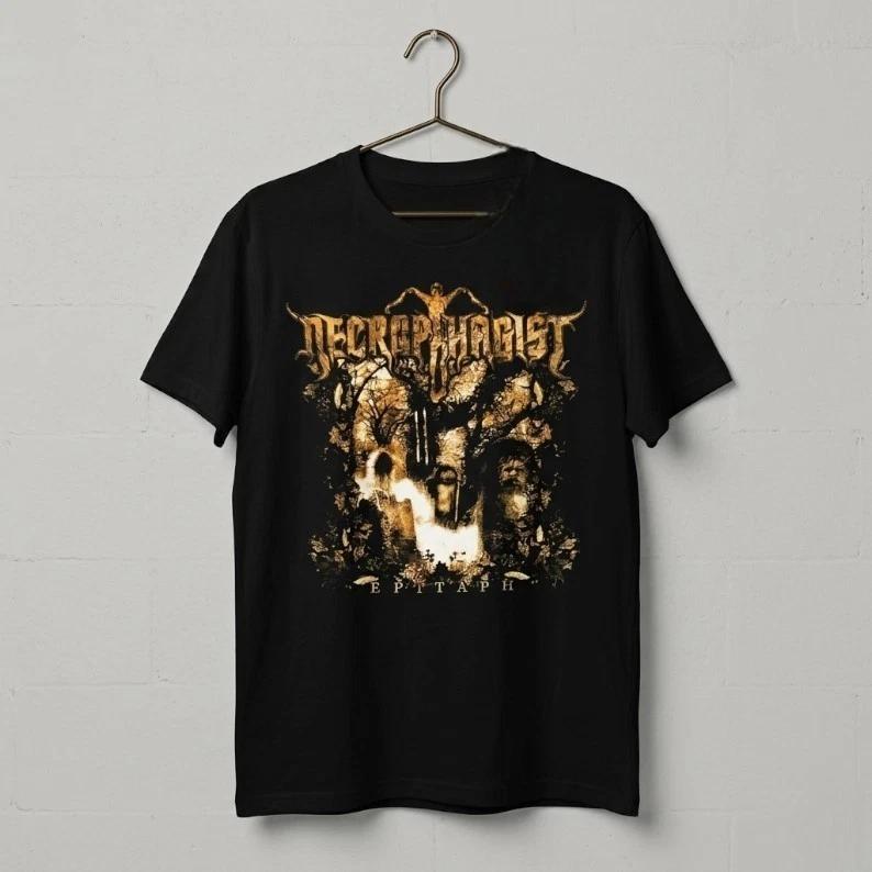 

New Necrophagist Style Graphic T-Shirt Black Cotton Unisex 4XL