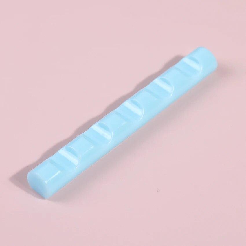 

1 шт., 5 сеток, акриловая подставка для кистей для ногтей, полка для рисования, подставка для ручек, подставка, красочный держатель для кистей с УФ-гелем небесно-голубой