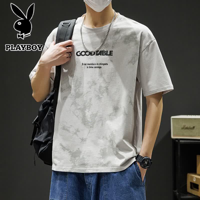 

PLAYBOY Men s Pure Cotton Short Sleeve T-Shirt L