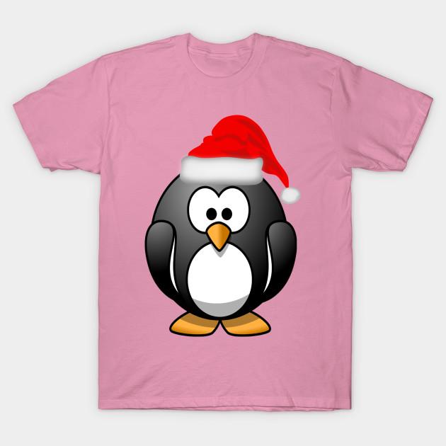 T Shirt Women Christmas Santa Penguin Harajuku Print Kawaii Tshirt Summer Short Sleeve Female T-Shirt Top Tee