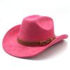 Traditional Knot Pattern Wool Felt Hat With Wide Brim For Men And Women