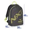 Mizuno Rucksack Verstaubarer Rucksack Rucksack Leichtgewicht Vereinsaktivitäten Kompakt Faltbar Reise 33JM2043 Schwarz x Lime