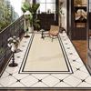 Balcony Carpet Waterproof Non-slip Floor Mat Large Size PVC Leather Rug Modern Luxurious High-end Mats Home Decoration Rugs