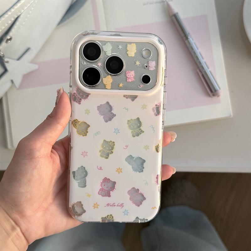 Glitter Hollow Cat Case for iPhone 17/16 Pro Max/15 Pro iPhone 17 Pro Max