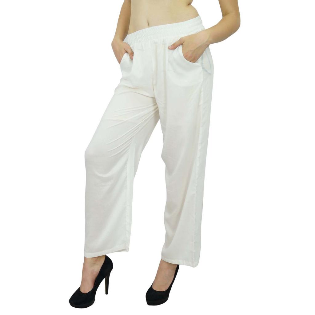 Bimba Women Long Pajama With Pockets Modal Cotton Night Pyjama Sleepwear
