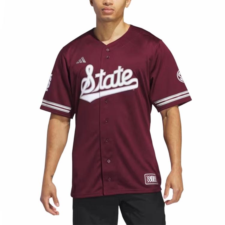 Adidas Mississippi State Reverse Retro Replica Baseball Jersey IN2016
