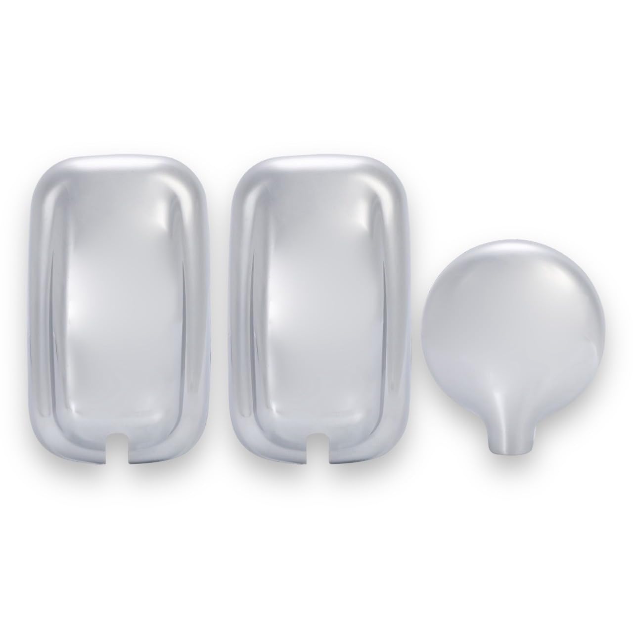 

Kanoan Mirror Cover Set for Mitsubishi Fuso Bluetec Canter Chrome 2010 with Under Mirror Universal Aftermarket Exterior Accessories for 3-Piece