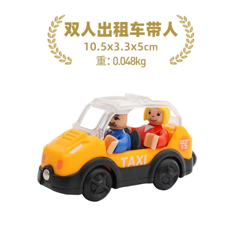 Holz-Eisenbahnstrecke Plastik-Waschanlage Polizeibüro Feuerwehr Szene-Simulation Spielen Holzeisenbahnstrecke Autospielzeug