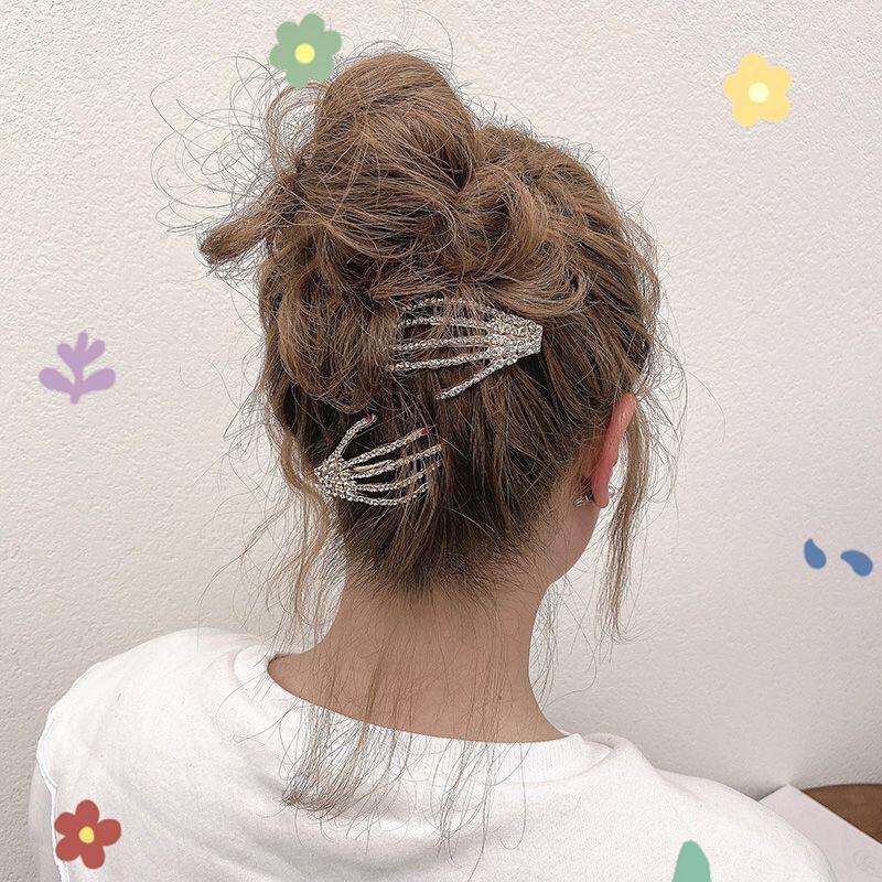 Skull Claw Skeleton Hand Hair Clip Women'S Hair Accessories Hairpin