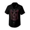 Men's Casual Short Sleeve Halloween Print Shirt