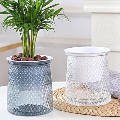 Langlebiger Plastik-Blumentopf Sichtbarer Wasserstand Gartenbedarf Blumentopf Selbstbewässernder Wasserpflanztopf