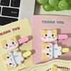 2Pcs Cute Cartoon Cat Hair Clip Fluffy Fuwa Nyanko Kitten Hairpin Duckbill Clip Sweet All-Match Bangs Clip Girl Hair Accessories