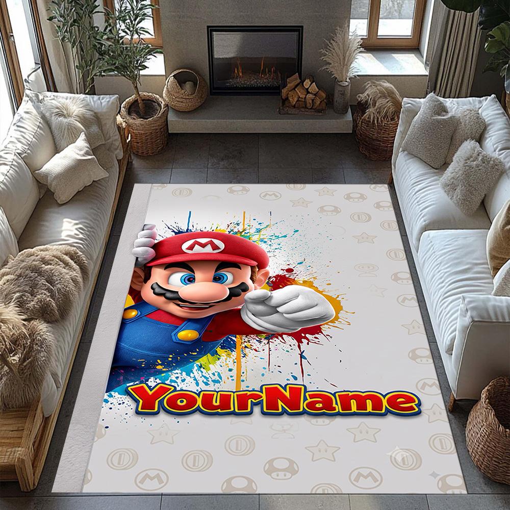 Roblox 95 Customize Your Name Floor Rug Office Rug Suitable for Playrooms Outdoor Hallway Bedrooms Anti-slip Rug Decorate Offices
