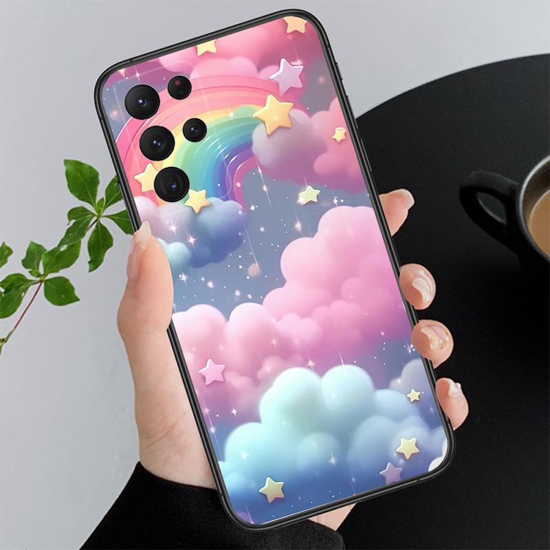 

Phone Case For Samsung A55 A16 A56 A36 A35 A15 A53 A54 A33 A34 A25 A05S A52 A52S A14 A26 A71 Rainbow clouds A56