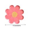 Disposable Daisy Paper Plate Flower Meal Plate Picnic Cake Plates Birthday Theme Party Decoration