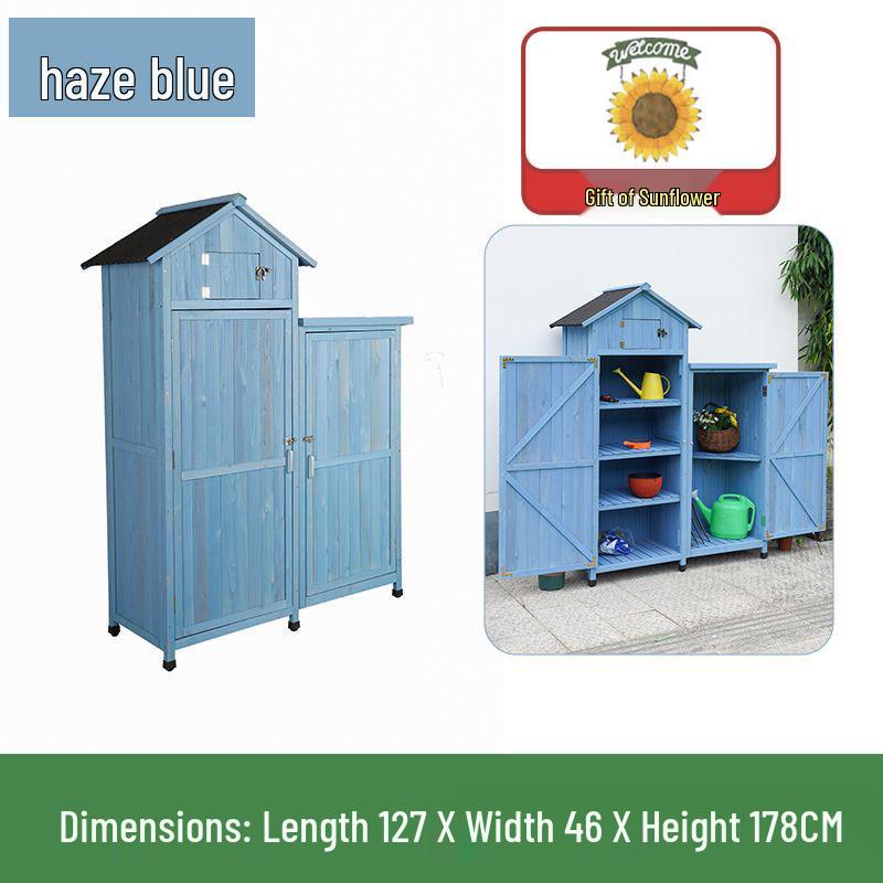 Outdoor Anti-Corrosion Sunscreen Storage Cabinet for Garden and Courtyard