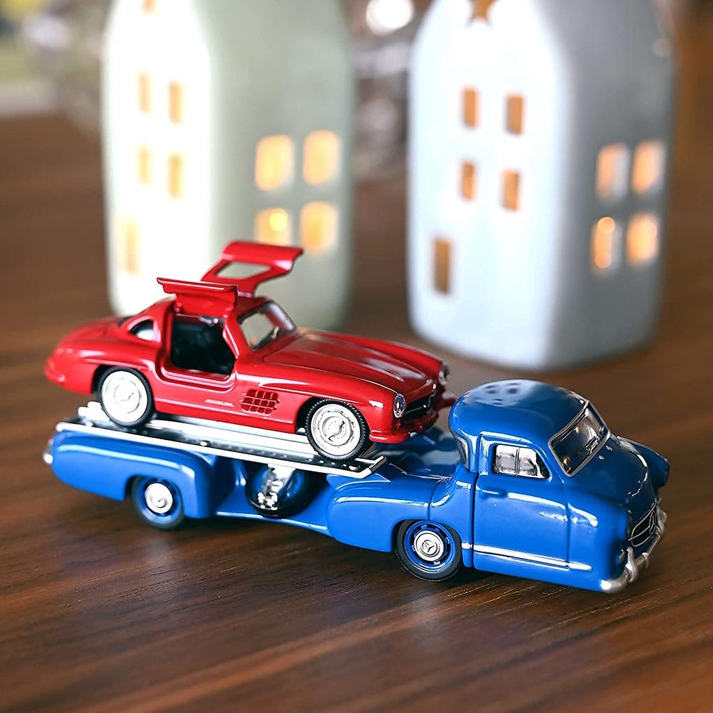 NOREV Mini Car Mercedes Benz Transporter Benz 300SL Set 1/64 [Item]