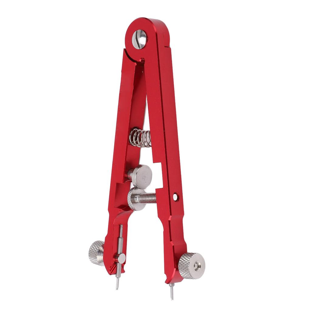 Watch Spring Bar Pliers with Tip Pins Aluminum Alloy V Shape Watch Wrist Band Removal Tool Red