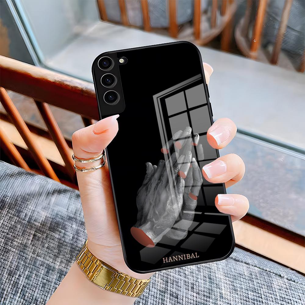 

Horror TV Series Hannibal Phone Case For Samsung A25 A13 A33 5G A54 A36 A35 A56 A52 A14 Shockproof Glass Cover Samsung A52