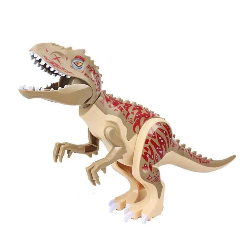 Jurassic Building Blocks World Dinosaurs Figures Bricks Baryonyx Tyrannosaurus Rex Indominus Rex I-Rex Assemble Kids Toys