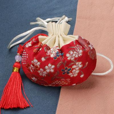 Drawstring Necklaces Case Purse Pouch Women Jewelry Bag Empty Sachet Chinese Style Storage Bag