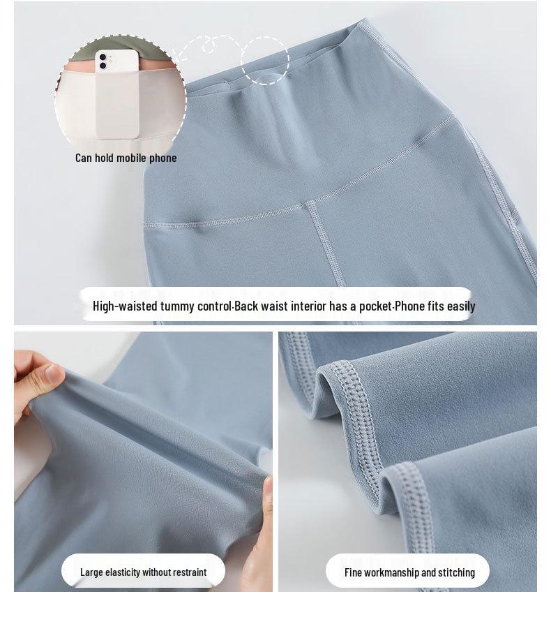 2024 Damen High-End Sommer Yoga & Laufset mit schnelltrocknenden Micro Flare Hosen