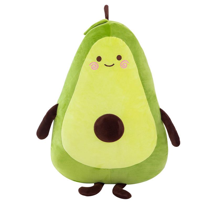Avocado Plush Hugging Pillow - Green Fruit Doll Sleep Cushion