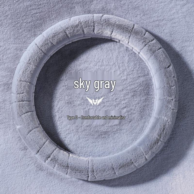 Winter Plush Universal Heated Steering Wheel Cover - Fashionable, Warm, Protective Car Interior Accessory