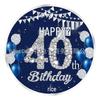 Blue Gold 1st Birthday Party Disposable Tableware Set