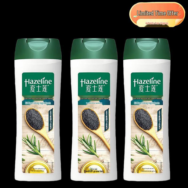 Hazeline Black Shine Nourishing Anti-Dandruff Shampoo 400g x 3