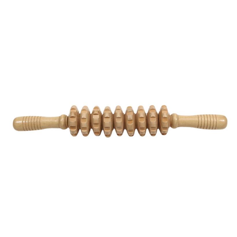Manual Wooden Fascia Massage Roller for Leg Thigh Trigger Point Massager Stick Body Shaping Sculpting Tools