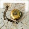 Handmade Brass Pocket Compass Engraved Ship Lid, Nautical Gift Home Decor