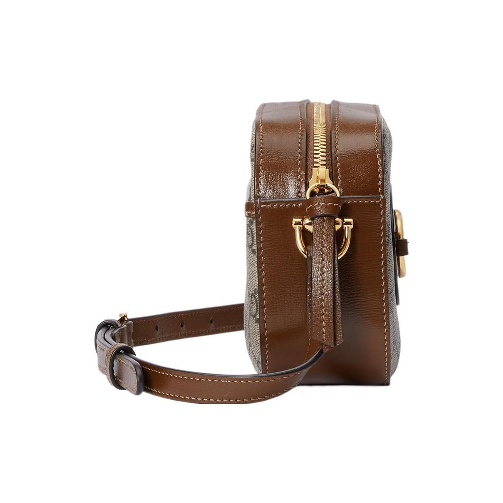 Gucci Horsebit 1955 Adjustable Shoulder Strap Zipper Closure Canvas Crossbody Bag Women bags 760196-92TCG-8563
