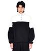 Eponym Color Block Fleece Pullover_White & Black