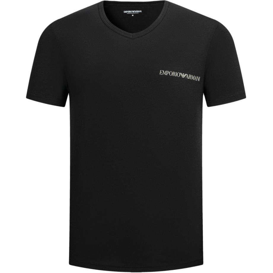 Emporio Armani Letter Print Crew Neck Short Sleeve T-Shirt Men tops EM000392-AF10779-MC005 S