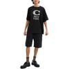 Coach SS24 Letter Print Cotton Crew Neck Short Sleeve T-Shirt Men Tops Black CM820-BLK