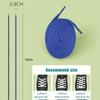1 Pair Flat Polyester Woven Shoelaces for Sneakers, Multicolor Options Like Red and Blue, Suitable for Couples
