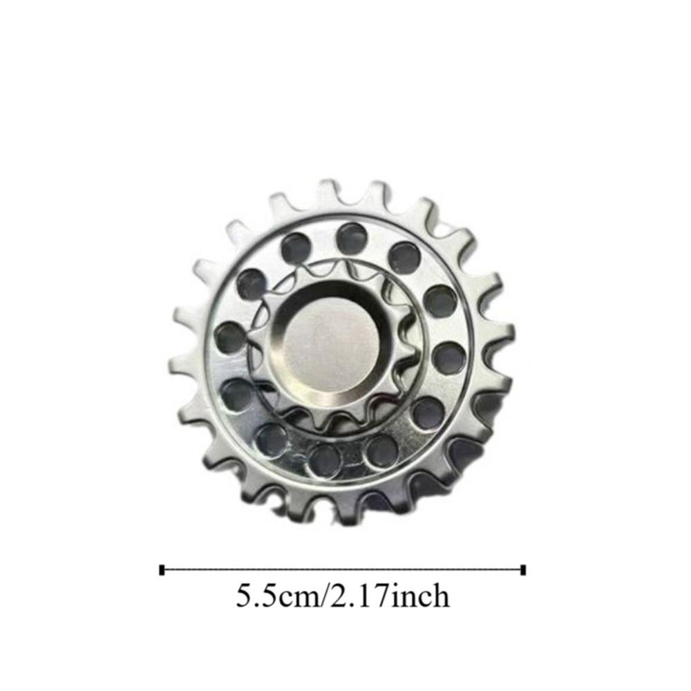 Silent Bearing Hand Spinner Gearwheel Rotator Design Spring Gear Chain Gyroscope  Classic Toys