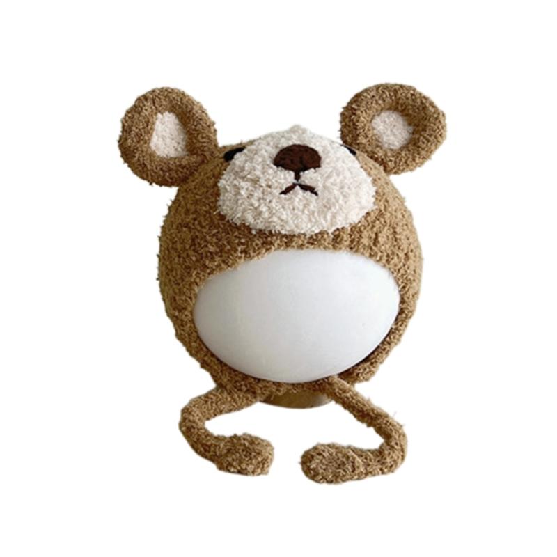 2023 NEU Mütze Babymütze Niedliche Bärenhaube Mode Winter Warme Mütze für Baby Kinder Neugeborenen Junge Mädchen 5-36 Monate