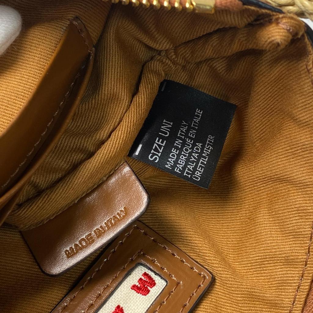 Used MARNIShoulder Bag Brown Raffia Women