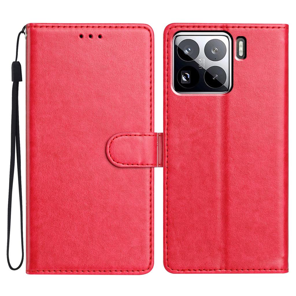 For Xiaomi 15 Pro Leather Case Wallet Stand Phone Cover with Handy Strap