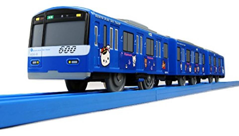 

Takara Tomy Plarail Rilakkuma x Keikyu Коллаборация Серия 600 KEIKYU BLUE SKY TRAIN Chairoi Koguma (Кэйкю Корилаккума и Гаогао )