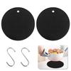 Heat-resistant Pot Mat Set Silicone 2 Pieces Up 240 Degrees Non-slip Does Not Slide When Placed Honeycomb Structure Flexible Stylish Insulation Pad