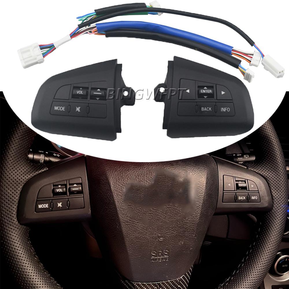 For Mazda 3/5 CX7 BL 2008 2009 2010 2011 2012 2013 High quality Steering Wheel BT Audio Cruise Control Button Switch Car Styling