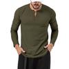 Men's Spring Autumn Round Neck Long Sleeve T-shirt Loose Fitting Casual Solid White Black Men T-shirt