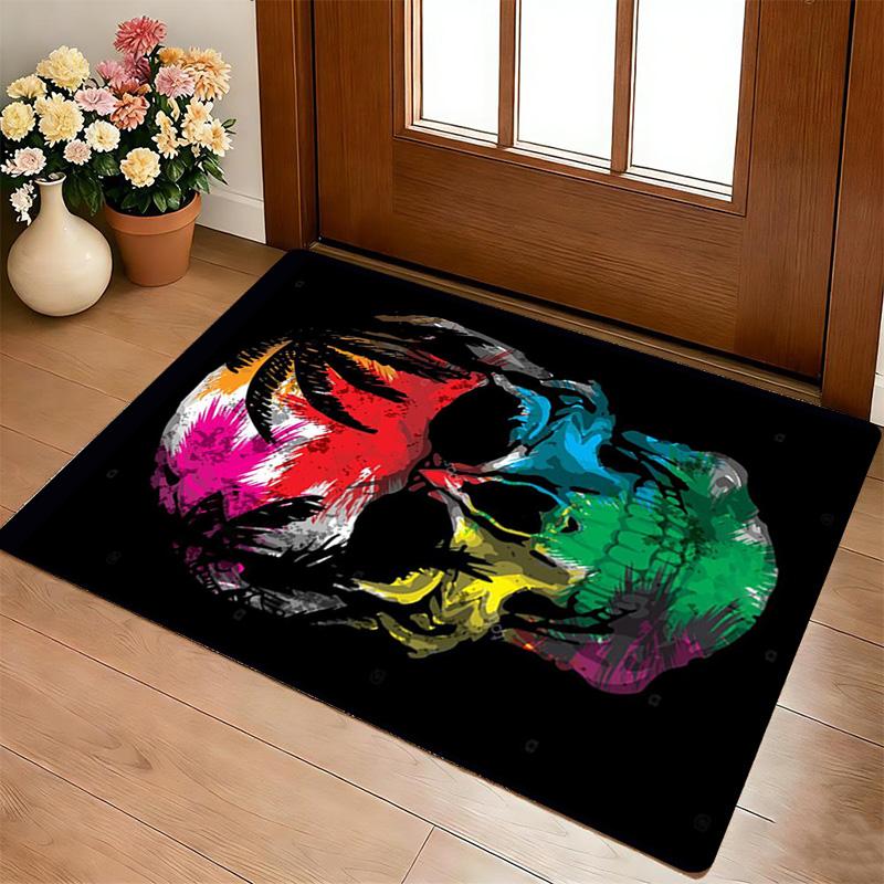 Skull Art Living Room Nonslip Area Rug Soft Carpet For Bedroom Game Playroom Sofa Office Home Decor Doormat Christmas Gift C9302319